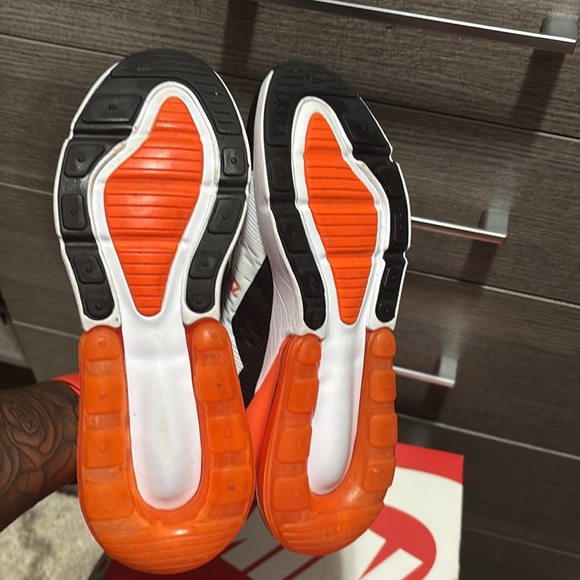 Nike Kids Black, White & Orange Air270 Sneakers - Picture 9 of 9